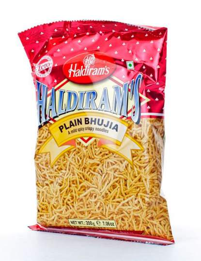 Смесь Плейн Буджиа (Haldiram's Plain Bhujia a Mild Spicy Crispy Noodles), 200г