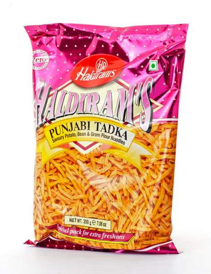 Смесь Халдирамс Панжаби Тадка (Haldiram's Punjabi Tadka Savoury Potato, Bean&Gram Flour Noodles), 200г