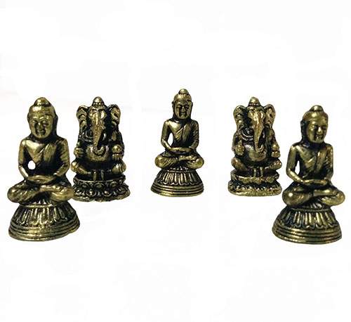 Набор из статуэток Будда и Слон Ганеша, 12шт