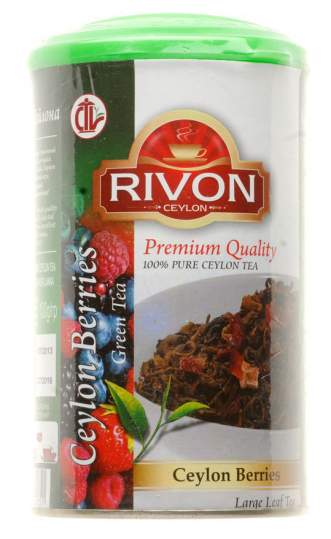 Чай зеленый Цейлонская ягода Ривон (Rivon Ceylon Berries Tea), 100г