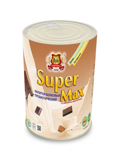 Белковый пребиотический коктейль Супер Макс со вкусом шоколада Гран Руже Super Max, 500г