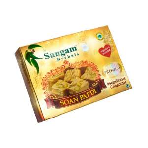 Воздушные индийские сладости премиум Соан Папди Сангам (Sangam Soan Papdi premium), 250г