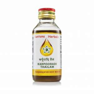 Аюрведическое масло Карпооради Тайлам Сантана (Karpooradi Thailam Santana Herbals), 100мл