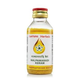 Аюрведическое масло Налпамаради Керам Сантана (Nalpamaradi Keram Santana Herbals), 100мл