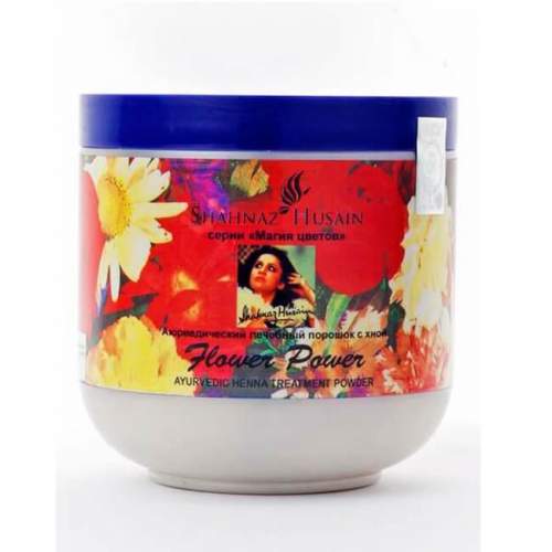 Аюрведический лечебный порошок с хной Магия Цветов Шахназ Хусейн (Shahnaz Husain Hower Power Ayurvedic Henna Treatment Powder), 200г