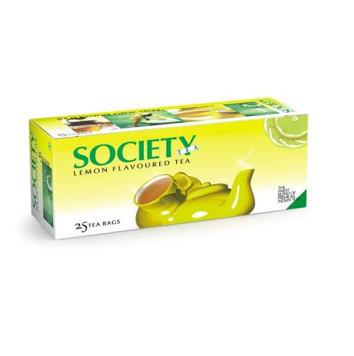 Чай премиум черный пакетированный с лимоном Сусайти (Society Lemon Tea Bags), 25шт