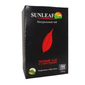 Чай черный с натуральными кусочками соусепа Санлиф (Sunleaf Black Tea Soursop), 250г