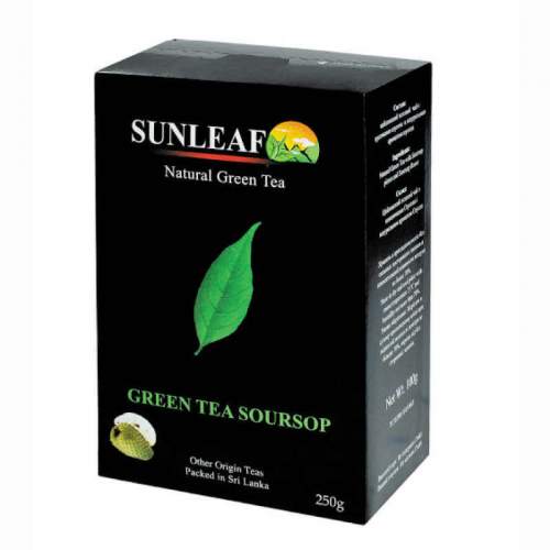 Чай зеленый с кусочками саусепа Санлиф (Sunleaf Green Tea Soursop), 250г