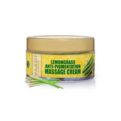 Крем массажный для лица против пигментации Лемонграсс Ваади Хербалс (Vaadi Herbals Lemongrass Anti-Pigmentation Massage Cream), 50мл