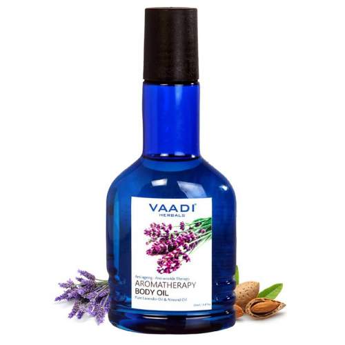 Ароматерапевтическое масло для тела Лаванда и Миндаль Ваади Хербалс (Vaadi Herbals Aromatherapy Body Oil With Lavender & Almond Oil), 50мл
