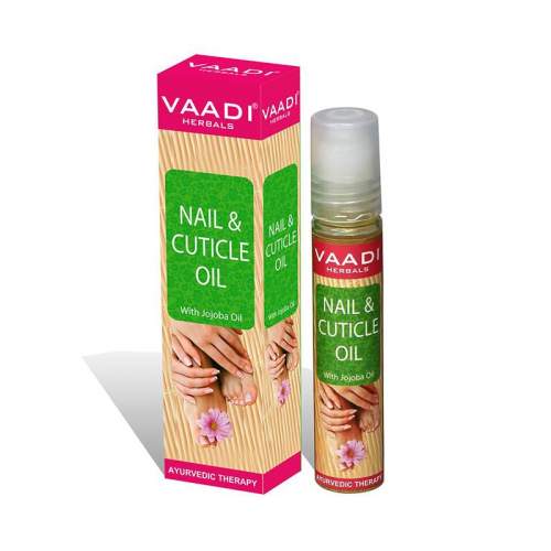 Масло для ногтей и кутикулы Жожоба Ваади Хербалс (Vaadi Herbals Nail&Cuticle Oil With Jojoba Oil), 10мл
