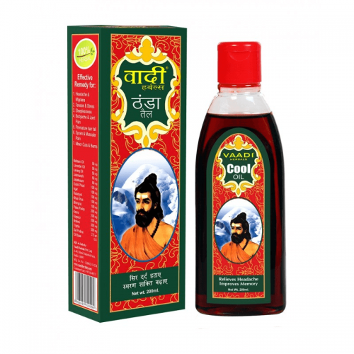 Охлаждающее масло для тела и волос с Трифалой и Миндалём Ваади Хербалс  (Vaadi Herbals Cool Oil With Triphla&Almond), 200мл