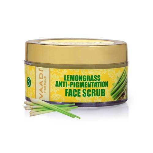 Скраб для лица против пигментации Лемонграсс Ваади Хербалс (Vaadi Herbals Lemongrass Anti-Pigmentation Face Scrub), 50мл